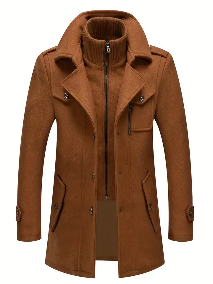 Hugh | Men's Double-Breasted Pea Coat