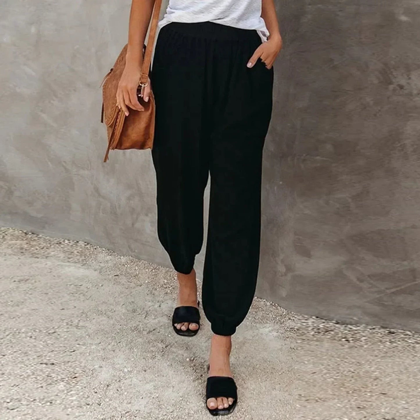 Skye | Women's High Waist Summer Pants – Lightweight & Breathable