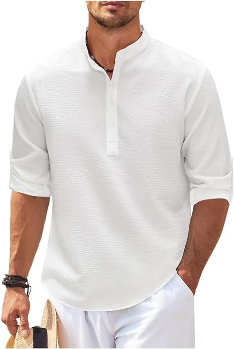 Marvin | Men's Casual Shirt - Relaxed Fit - Lightweight Cotton