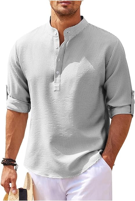 Marvin | Men's Casual Shirt - Relaxed Fit - Lightweight Cotton