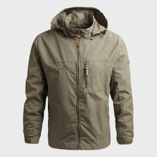 Don Men's Lightweight Hooded Windbreaker Jacket