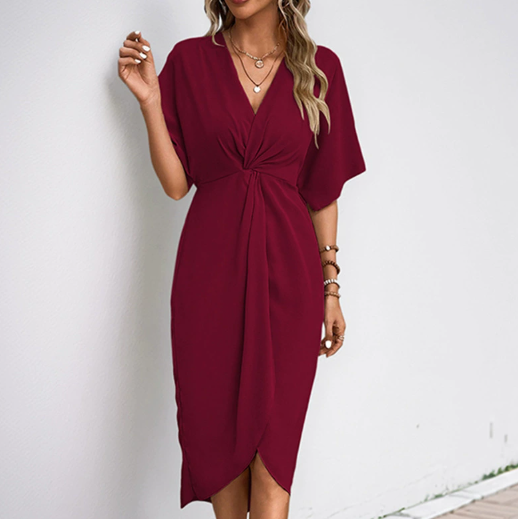 Harper V-Neck Wrap Dress for Women