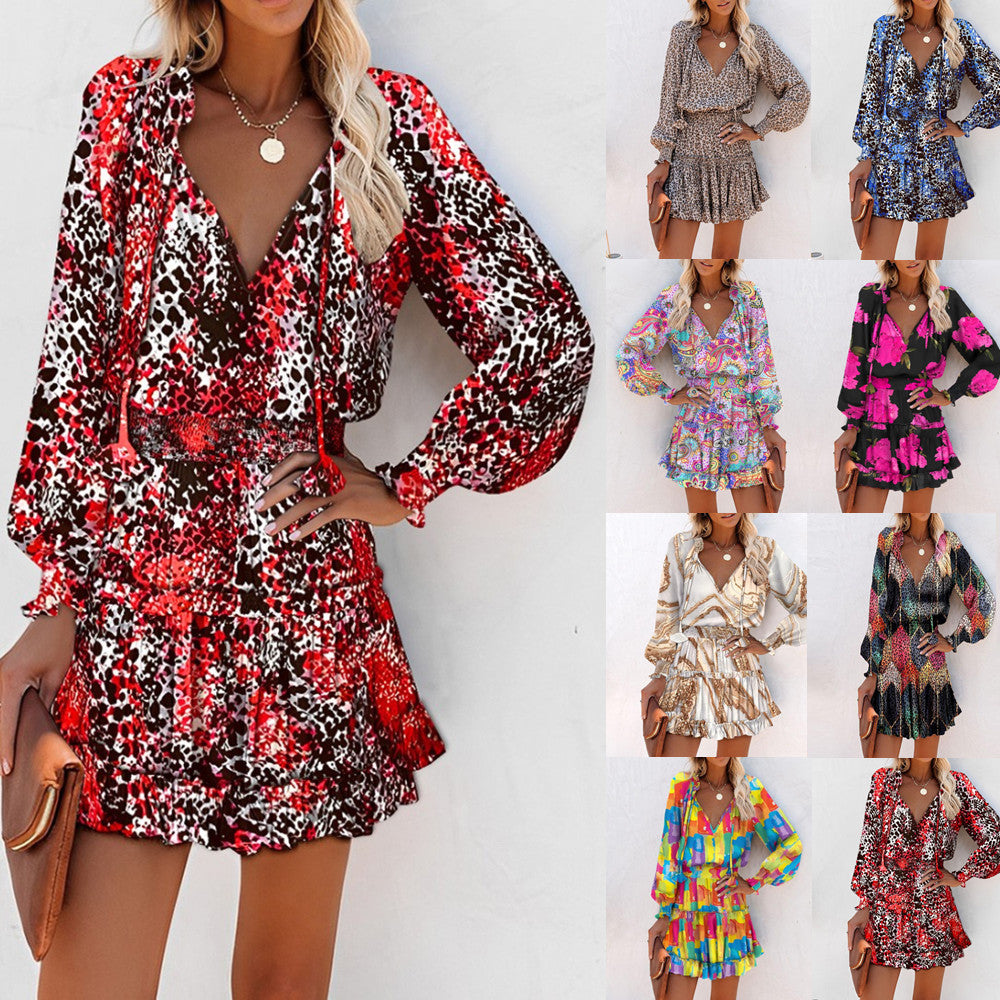 Zoe | Vibrant Floral Mini Dress for Elegant Sophistication