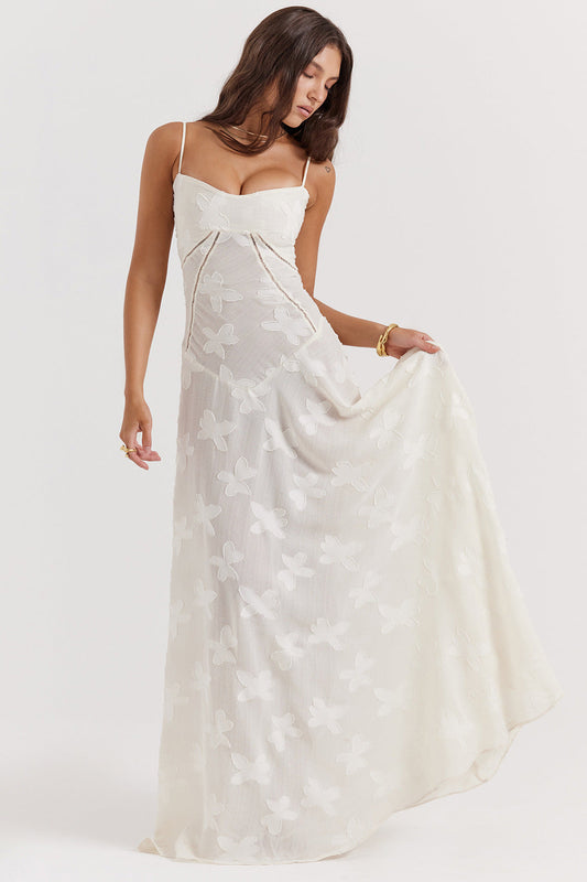 Ariana | Women's Elegant Maxi Dress - Silky Slim Fit, Spaghetti Straps
