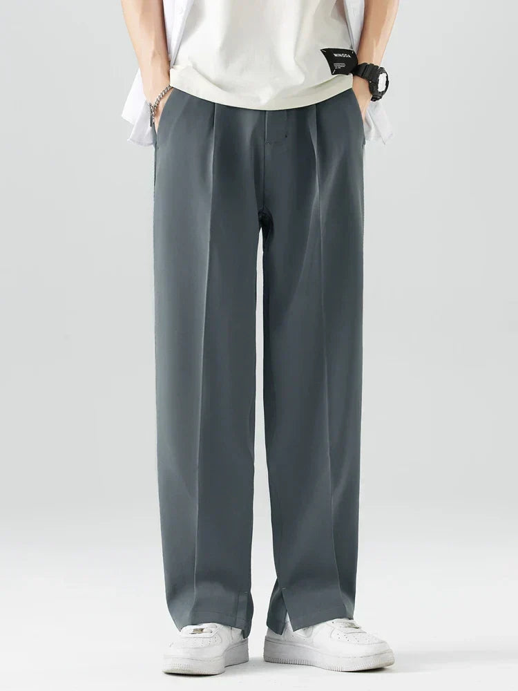 George | Men's Straight Leg Trousers - Relaxed Fit - Soft Fabric