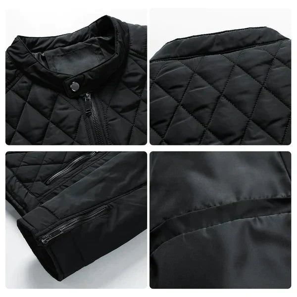 William Men's Lightweight Quilted Bomber Jacket