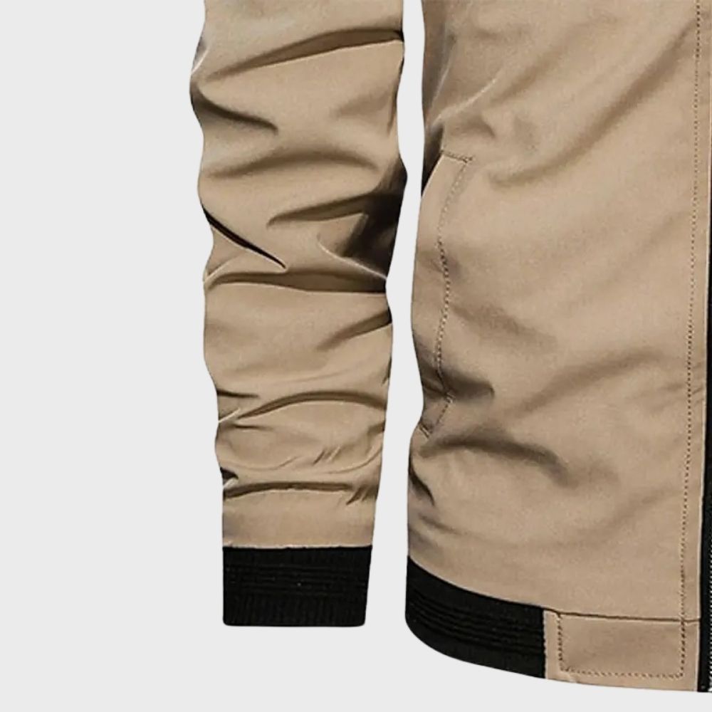 Darryl | Men's Luxurious Zip-Up Bomber Jacket