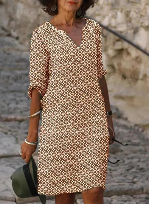 Brylee | Elegant Midi Dress for Women in Luxurious Fabric