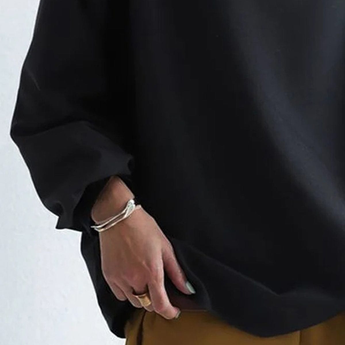 Angela | Women's Oversized Funnel Neck Top in Luxe Fabric
