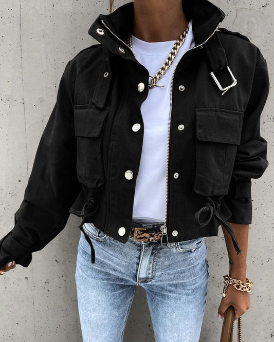 Jacqueline Cropped Utility Jacket