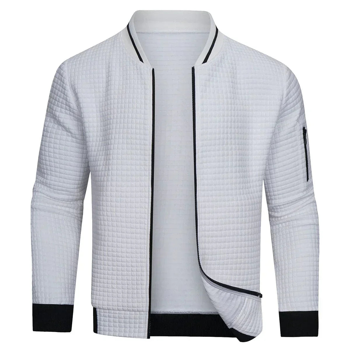 Darrell | Men's Quilted Zip-Up Bomber Jacket