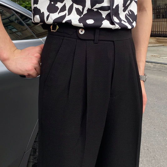 Irving | Men's Pleated Cropped Trousers