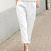 Diane | Relaxed Fit Lightweight Pants - Breathable Comfort - White