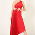 Lori | Elegant Maxi Dress in Luxe Fabric - Red