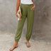 Skye | Women's High Waist Summer Pants – Lightweight & Breathable - Green