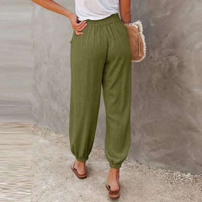 Skye | Women's High Waist Summer Pants – Lightweight & Breathable