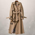 Reagan | Women's Double Breasted Trench Coat - Khaki