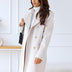 Emily Double Breasted Women's Coat - White