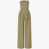 Willow | Luxe Strapless Bodysuit for Effortless Sophistication - Khaki