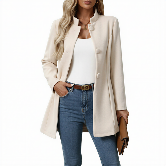 Hallie | Women's A-Line Button-Down Coat