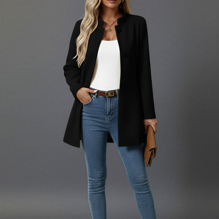 Hallie | Women's A-Line Button-Down Coat