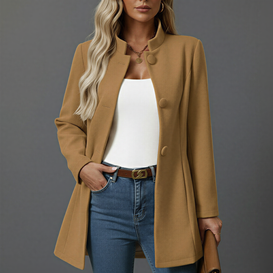 Hallie | Women's A-Line Button-Down Coat