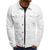 Francis | Chic Denim Bomber Jacket for Daily Wear - White