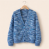 Alana | Women's Open-Front Knit Cardigan - Blue