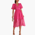 Liliana | Elegant Summer Midi Dress for Effortless Elegance - Pink