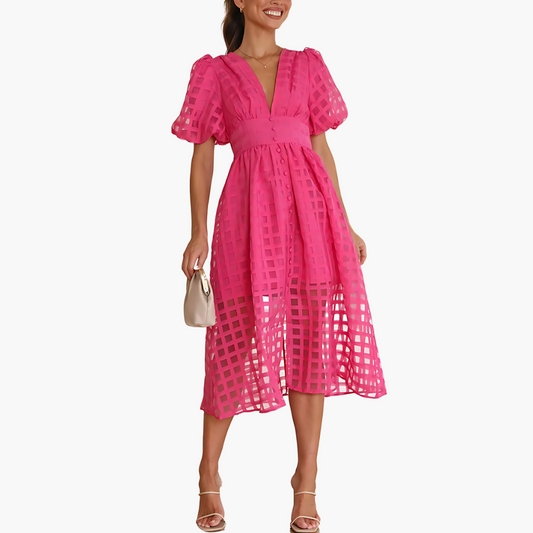 Liliana | Elegant Summer Midi Dress for Effortless Elegance