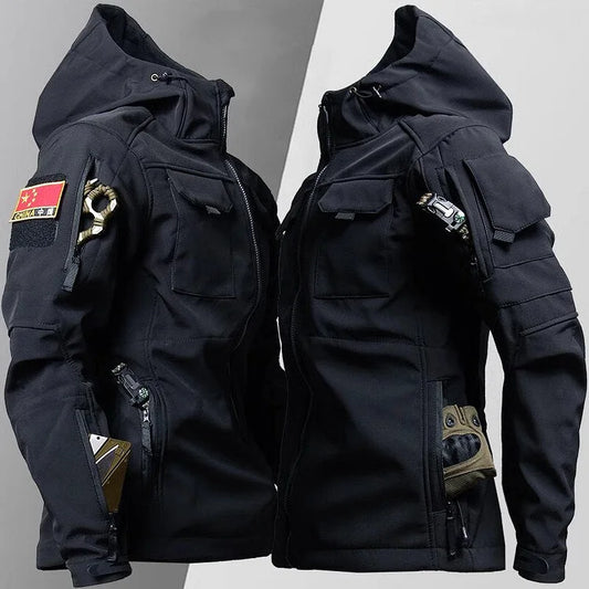 Darryl | Men's Hooded Tactical Jacket in Premium Fabric