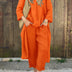 Megan | Chic Two-Piece Set in Luxurious Comfort - Orange