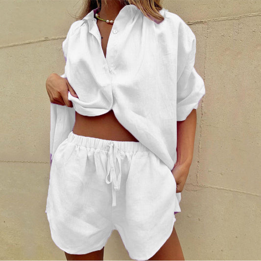 Sorelli | Elegant Two-Piece Cotton Lounge Set