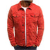 Francis | Chic Denim Bomber Jacket for Daily Wear - Red