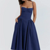 Aisola | Elegant Casual Summer Dress - Blue
