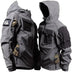 Darryl | Men's Hooded Tactical Jacket in Premium Fabric - Grey