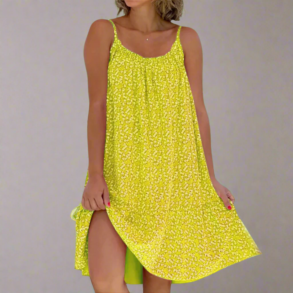 Jolene Floral Camisole Dress in Summer Blooms