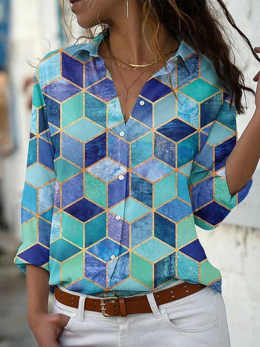 Adeline | Women's Printed Button-Front Jacket