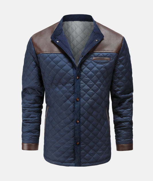Jacob Men's Quilted Button-Down Jacket