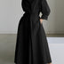 Kimberly | Elegant Midi Dress with Button Closure - Black