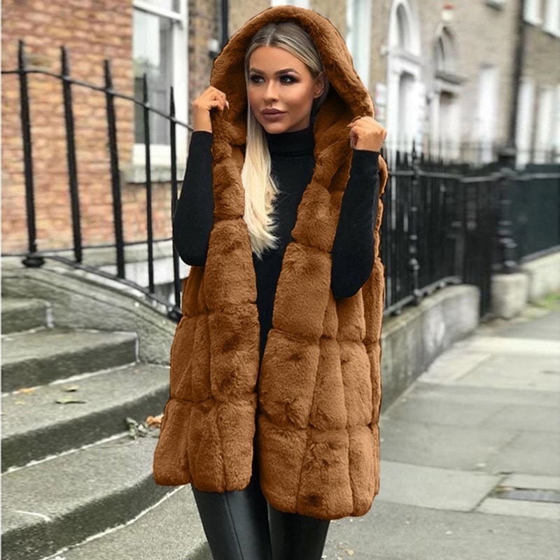 Libby | Women's Hooded Long Vest