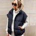 Raegan | Women's Quilted Sleeveless Vest - Black