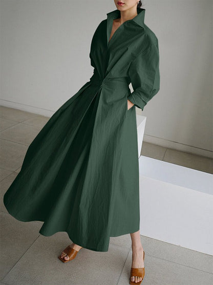 Kimberly | Elegant Midi Dress with Button Closure