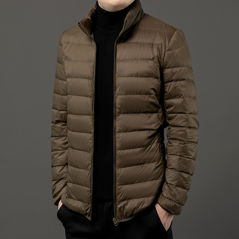 Todd Men's Slim-Fit Lightweight Puffer Jacket
