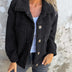 Mariah | Women's Relaxed Fit Button-Down Jacket - Black
