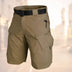 Gage | Luxury Adventure-Ready Utility Cargo Shorts for Men - Brown