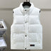 Men's Sleeveless Corduroy Puffer Vest - White