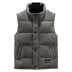 Men's Sleeveless Corduroy Puffer Vest - Gray