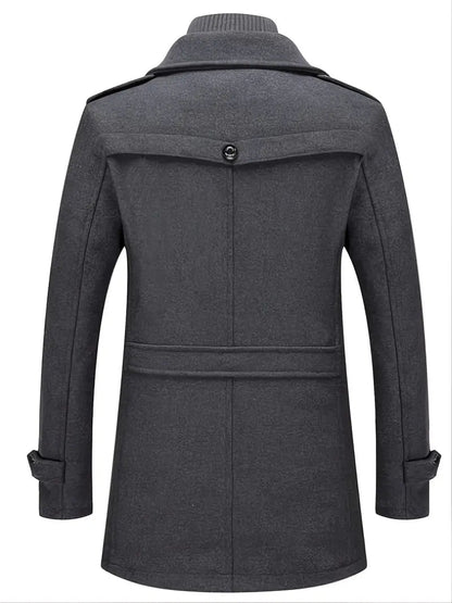 Hugh | Men's Double-Breasted Pea Coat