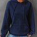 Molly | Women's Luxurious Winter Pullover Hoodie - Blue